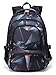 BLUEFAIRY Boys Backpacks for Kids Girls Primary School Bag Kindergarten Bookbags (Black,Red)