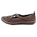 Skechers Women's Earth Fest Sustainability Mary Jane Flat,Chocolate Suede/Wine Trim,8.5 M US