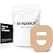 SIMPATCH Adhesive Patch for Omnipod with Strap - Pack of 25 (Tan)
