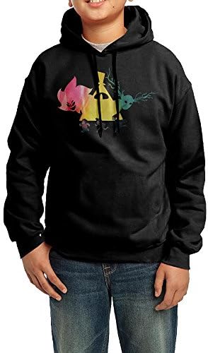 BHGT Youth Boys/Girls Sweatshirt Gravity Falls-Steven Universe-Over The Garden Wall Black Size L