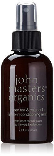 John Masters Organics Green Tea and Calendula Leave-in Conditioning Mist Spray, 4.2 Ounce