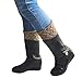 Loritta 2 Pairs Women Winter Crochet Knitted Boot Cuffs Toppers Short Leg Warmer