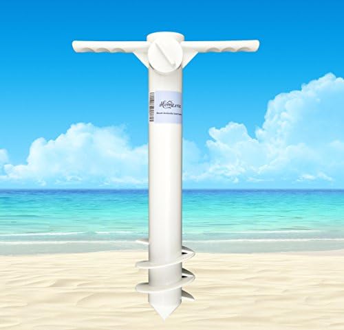 Beach Umbrella Sand Anchor Fits Most Size Umbrellas and Withstands Strong Winds | Works Great In Sand and Grass| Safe Lightweight Durable &amp; Multipurpose