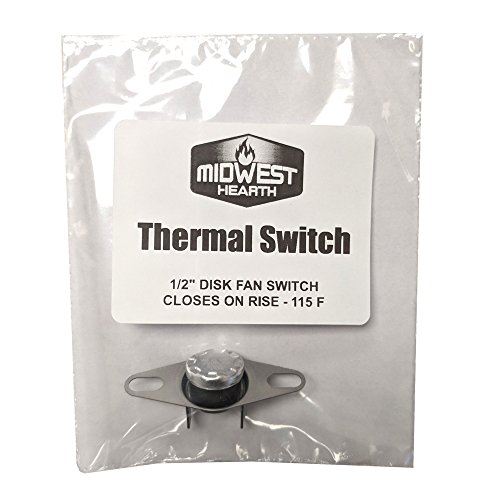Midwest Hearth Thermal Fan Switch for Fireplace Blower (115 Degree ON