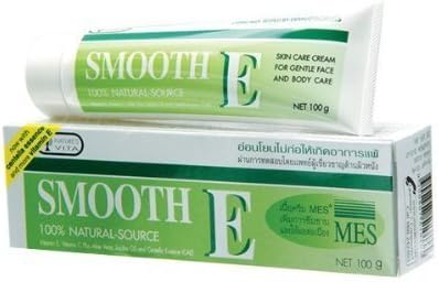 Smooth E Cream Anti Aging Wrinkles Vitamin E Aloe Vera Scars Acne Spot Mark 100g. by HODAR THAILAND