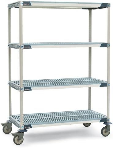 Utility Cart, 24 in. W, 60 in. L, Plastic