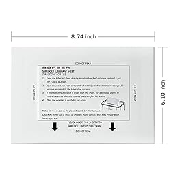 BONSEN Paper Shredder Sharpening & Lubricant