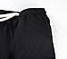 Mlight Men's Causal Cotton Elastic Waistband Gym Sports Shorts With Pockets(Black,M)