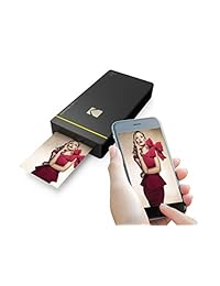 Mini impresora portable para fotos Kodak   Compatible con WiFi y NFC   Imprime imágenes de 2,1 x 3,4", tecnología de impresión avanzada DyeSub (Negro) Compatible con Android e iOS.