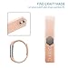 AK for Fitbit Alta Bands, Replacement Bands for Fitbit Alta with Metal Clasp (Blush, Large)