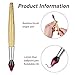 Outus 10 Pieces Paintbrush Pens for Art Teacher Gifts, Bamboo Brush Shape Ballpoint Pen Retractable Ink Pens Novelty Pens Appreciation Gifts for Art Teacher Christmas Birthday Party Favors