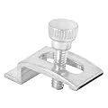 Prime-Line Products T 8724 Storm Door Panel Clip with Screws, 1/4-Inch, Aluminum,(Pack of 8)