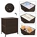 WLIVE Nightstand, 2 Drawer Dresser for Bedroom, Small Dresser with 2 Drawers, Bedside Furniture, Night Stand, End Table with Fabric Bins for Bedroom, College Dorm, Brown