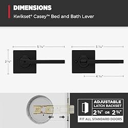 Kwikset Casey Hallway Passage and Bed/Bath Privacy