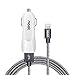noot products Car Charger for iPhone XS/XS Max/XR/X/10/8/8 Plus/7/7 Plus/6/6 Plus/5S 3.1A Dual USB Charge Adapter with 6ft Nylon Braided USB Fast Charging Cable Cord