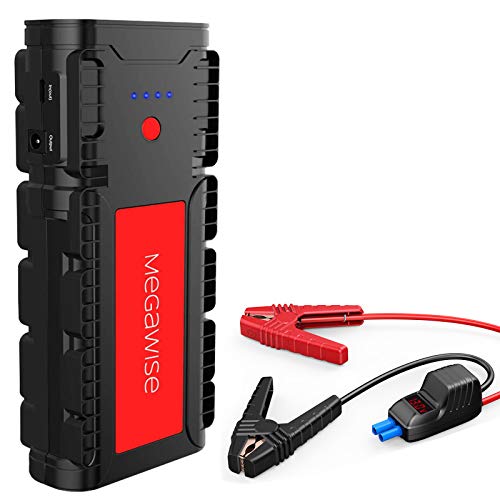 Megawise 2500a peak 21800mah car battery jump starter 12v