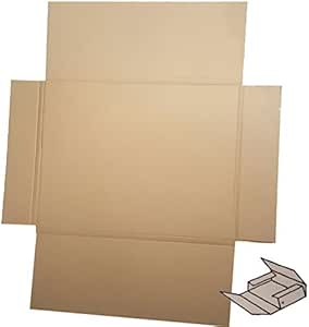 Caja de cartón troqueladas de 65x49x3 cm de 1 canal fino: Amazon.es: Hogar