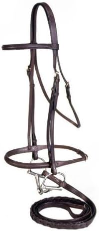 Silver Fox Raised Snaffle Bridle Chestnut Cob