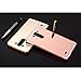 LG G Vista Case, Silverback(TM) Luxury Metal Air Aluminum Bumper Detachable + Mirror Hard Back Case 2 in 1 Cover Ultra-Thin Frame for LG G Vista -RoseGold