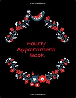 Amazon Com Hourly Appointment Book Hair Stylist Undated 52 Week