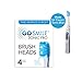 Go SMiLE Sonic Brush Head - Pack of 4 Replacements - Multiple Colors