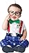 InCharacter Baby Boy's Nursery Nerd Costume, White/Blue, Small