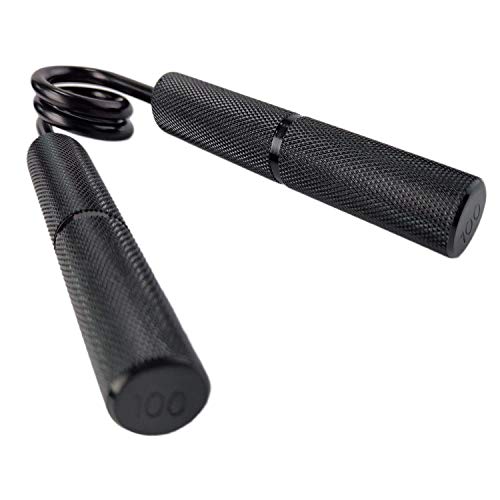 YZLSPORTS Hand Grip and Wrist Strengthener - Resistance from 50-300 LB Metal Exerciser for Hand, Forearm, and Fingers,Black(Bold Handle) Stainless Steel,250LB