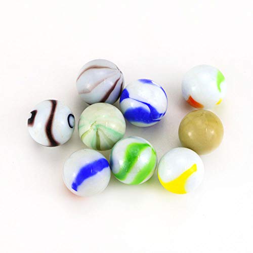 Faxco 90Pcs Coloured Game Marbles, Glass Marbles Bulk, Checkers Glass Marbles, Fishbowl Ornaments, Glass Marbles Toys - Thumbnail 4