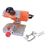 Mini Bench Cut-off Saw Steel Blade Cutting Metal Wood Plastic Adjust Miter Gauge for DIY Working