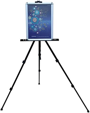 Displayfactory USA Aluminum Lightweight Tripod Easel for Display, Message, Writing Boards Menu Poster Picture Holder Stand with Carrying Bag
