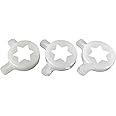 UmfanG Soft Serve Ice Cream Maker Plastic Spout Cap Accessory, 3-in-1 Fancy Hexagram Star Styling Cap, 29mm Inner Diameter
