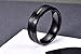King Will Classic Men Black Tungsten Carbide 8mm Polished Matte Brushed Finish Center Wedding Band Ring