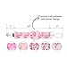 Baby Pacifier Clips by Upsimples - 6 Pack - Baby Pacifier Holder, Soothies Teething Ring Holder for Baby Girls |Universal Fit