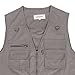 LUSI MADAM Men's Poplin Outdoors Travel Sports Multi-Pockets Work Fishing Vest 2X-Large Coffee