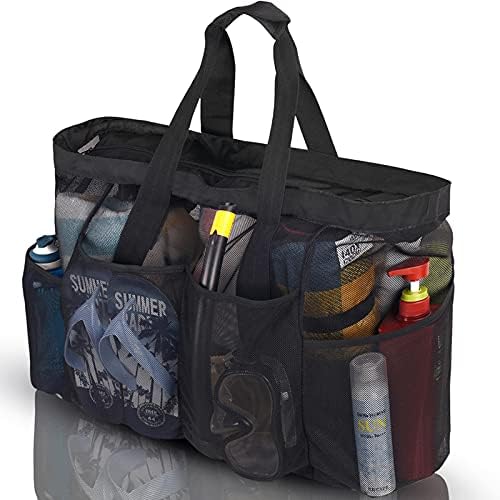 Bulex Extra Large Beach Bags and Totes - XXL Mesh Tote Bag with Pockets & Zipper, Heavy Duty, Lightweight & Foldable - Oversized Carry Tote Bag for Towels, Perfect to Carry All Items for Your Family 1 Bulex Extra Large Beach Bags and Totes - XXL Mesh Tote Bag with Pockets & Zipper, Heavy Duty, Lightweight & Foldable - Oversized Carry Tote Bag for Towels, Perfect to Carry All Items for Your Family