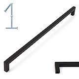 KOOFIZO Solid Square Bar Cabinet Handle - Black