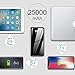 Portable Charger Power Bank 25000mAh - High Capacity with LCD Digital Display,3 USB Output & Dual Input External Battery Pack Compatible with Smart Phones,Android Phone,Tablet and More
