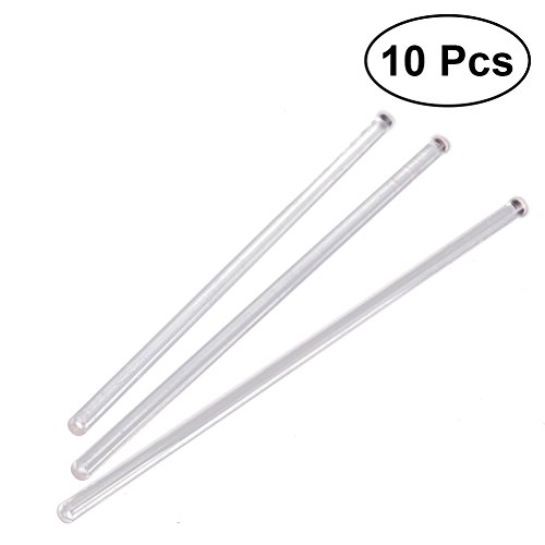 UKCOCO 10Pcs Glass Stirring Rod High Temperature Resistant Glass Stir