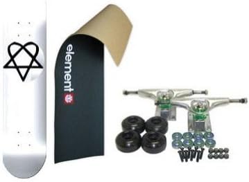 ELEMENT Skateboard LOGO Grip HEARTAGRAM BB WHITE 7.63 in