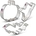 Halloween Cookie Cutters 3-Pc. Set Made in USA by Ann Clark, Pumpkin, Ghost, Bat