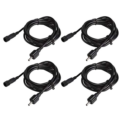 B-right 4er Pack 2 m LED Gartenleuchte Verlängerungskabel, wasserdicht LED Gartenbeleuchtung Verlängerungskabel für…