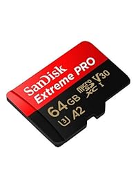 Tarjeta de memoria SanDisk Micro SDXC Extreme Pro de 64GB (paquete de dos) Funciona con DJI Mavic 2, Pro, Zoom, Spark, Phantom 4, Quadcopter 4K UHD V30 Drone Plus (1) Lector de tarjetas Todo menos Stromboli 3.0