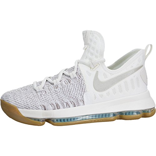 NIKE Kid's Zoom KD9 GS, Pale Grey/Pale Grey - Ivory, Youth Size 5.5