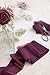 Ling's moment Handmade Burgundy Chiffon Silk Ribbon 4.5