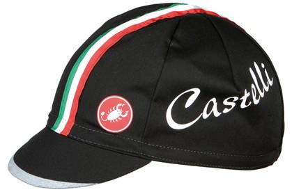Castelli Retro Cycling Cap With Green White And Red Italy