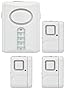 GE Personal Security Alarm Kit, Includes Deluxe Door Alarm with Keypad Activation and Window/Door Alarms, Easy Installation, DIY Home Protection, Burglar Alert, Magnetic Sensor, Off/Chime/Alarm, 51107