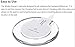 ChuangYan lacy-wc Wireless Charger Charging Pad for Samsung Note 8, S8/S8 Plus/S7/S7 Edge/S6, Apple iPhone 8/8 Plus, iPhone X, Nexus 7/6/5/4(2013), Nokia Lumia 920, LG Optimus Vu2, and More (White)
