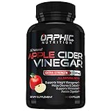 Extra Strength 1300mg Apple Cider Vinegar Capsules | Detox Pills | Prevent Bloating, Non-Stimulating | Detox, Cleanse, Manage Weight & Improve Digestion | Men & Women | Pack of 60