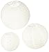 Darice DT814 David Tutera 3-Piece Lace Look Paper Lanterns, 6/8/10-Inch, White