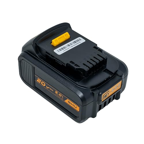 GHU Batería de Repuesto 20V 5.0Ah Compatible con DeWalt 20V MAX DCB201 DCB203 DCB204 DCB205 DCB206 DCB207 para Herramientas Inalámbricas de Litio